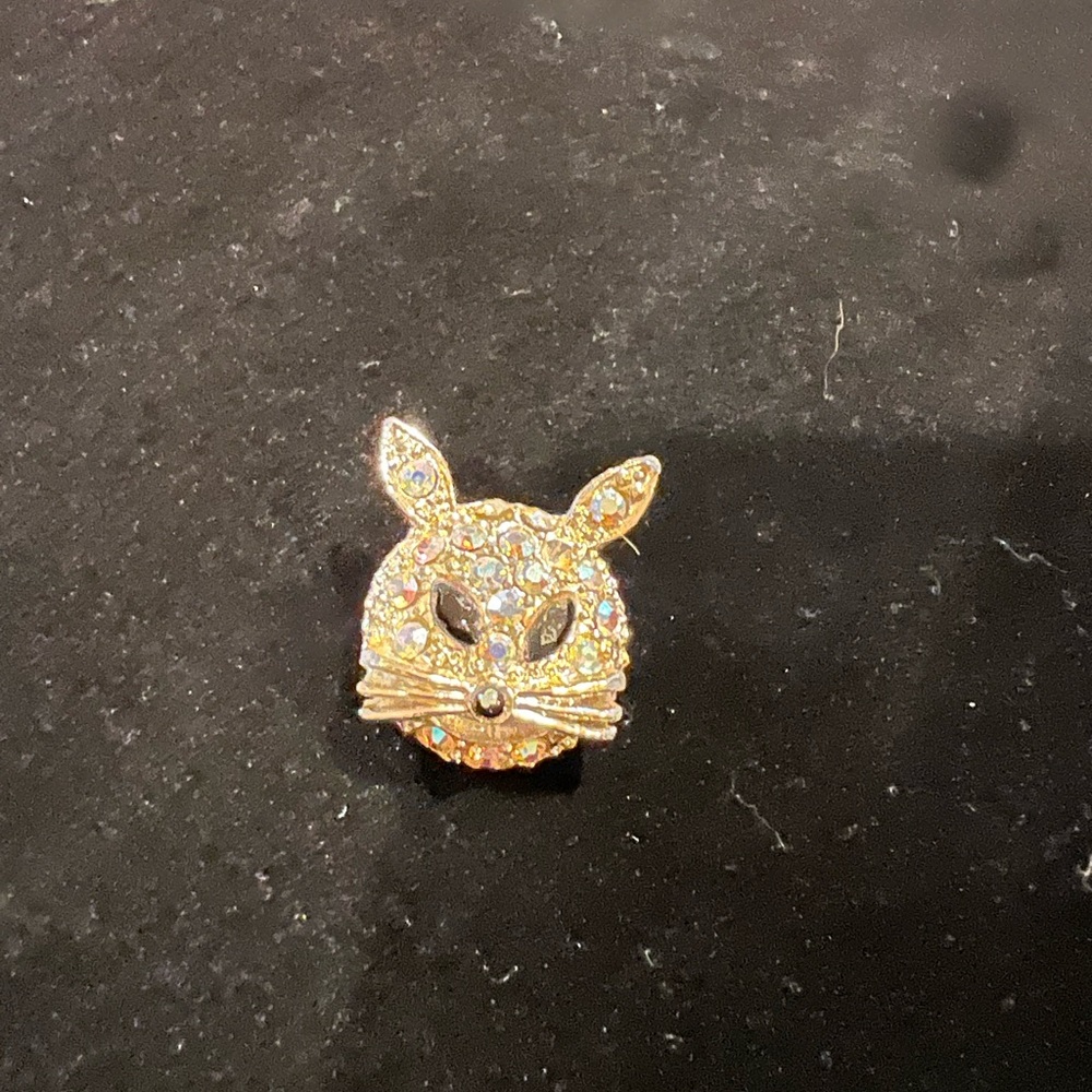 Small animal rhinestone brooch. Approximately 1” by 1”. - Picture 1 of 2
